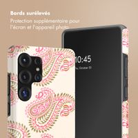 Selencia Coque arrière Vivid Samsung Galaxy S25 Ultra - Paisley Blush