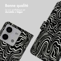 imoshion Étui de télephone portefeuille Design Xiaomi Redmi Note 13 (5G) - Black And White