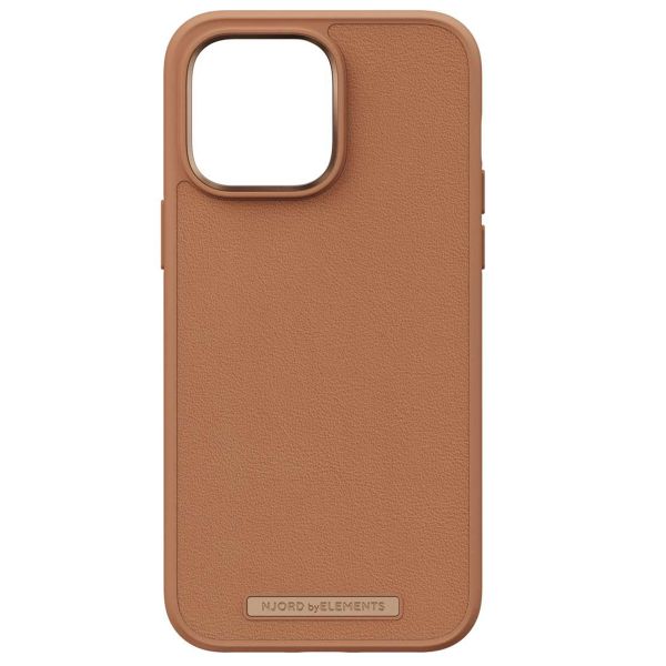 Njorð Collections Coque en cuir véritable iPhone 14 Pro Max - Cognac