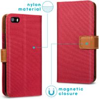 imoshion Étui de téléphone portefeuille Canvas Luxe iPhone SE / 5/5s
