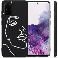 imoshion Coque Design Galaxy S20 Plus - Visage abstrait - Blanc