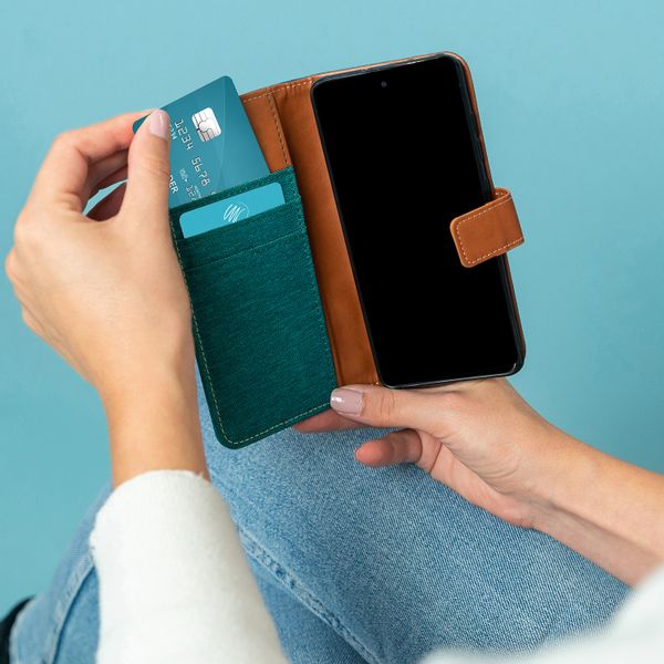imoshion Étui de téléphone portefeuille Canvas Luxe Galaxy A21s