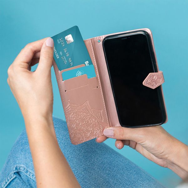 imoshion Etui de télephone Mandala Oppo Reno4 5G - Rose Doré