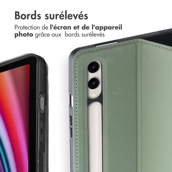 Accezz Coque tablette Classic Samsung Galaxy Tab S10 Plus / Tab S9 FE Plus / Tab S9 Plus - Vert