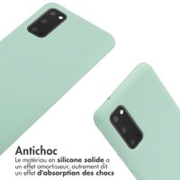 imoshion ﻿Coque en silicone avec cordon Samsung Galaxy S20 - Menthe verte