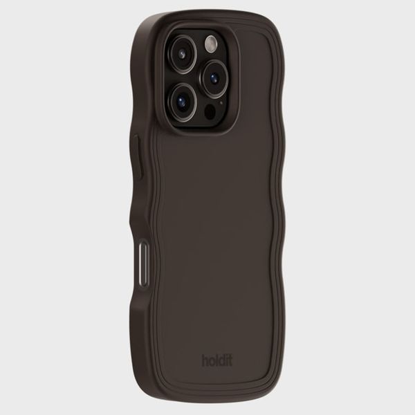 Holdit Coque Wavy Apple iPhone 16 Pro Max - Chocolate