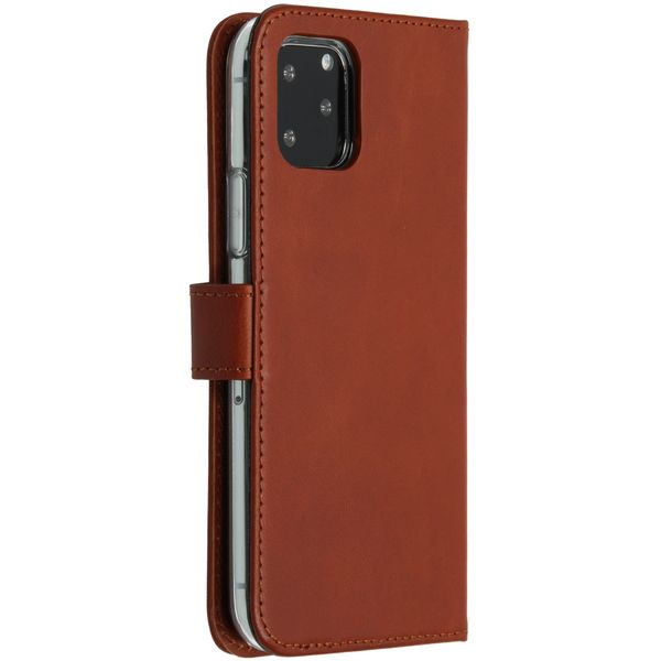 Selencia Étui portefeuille en cuir véritable Apple iPhone 11 Pro - Marron clair
