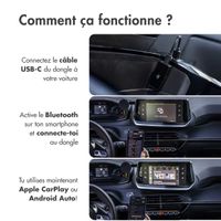 imoshion Adapteur CarPlay - CarPlay sans fil pour Apple CarPlay et Android Auto