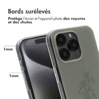 imoshion Coque Design Apple iPhone 15 Pro - Floral Green