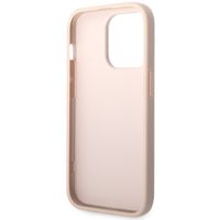 Guess Coque 4G Metal Logo Backcover iPhone 14 Pro - Rose