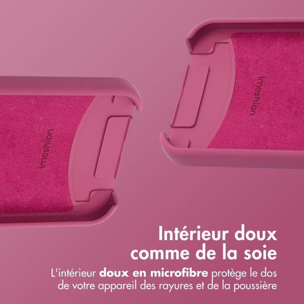 imoshion Coque arrière Color avec cordon amovible et MagSafe Apple iPhone 13 - Raspberry