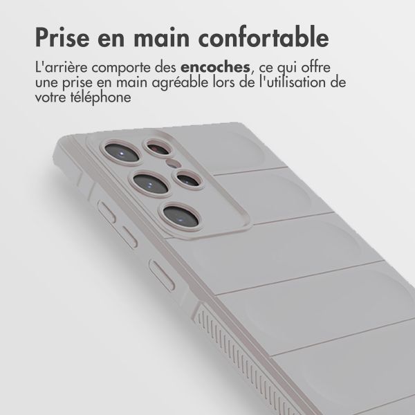 imoshion Coque arrière EasyGrip Samsung Galaxy S22 Ultra - Gris