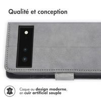 imoshion Étui de téléphone portefeuille Luxe Google Pixel 6 - Gris