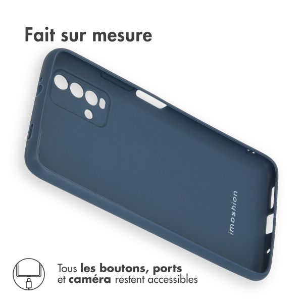 imoshion Coque Couleur Xiaomi Redmi 9T - Blue Foncé