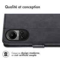 imoshion Étui de télephone portefeuille Oppo Reno 10 / 10 Pro - Noir
