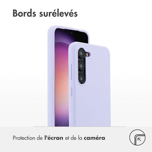 Accezz Coque Liquid Silicone Samsung Galaxy S23 - Violet