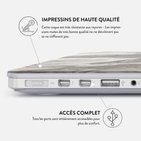 Burga Coque Rigide pour MacBook Pro 16 pouces (2021) / Pro 16 pouces (2023) M3 chip - A2485 / A2780 / A2991 / A3186 / A3403 - Snowstorm