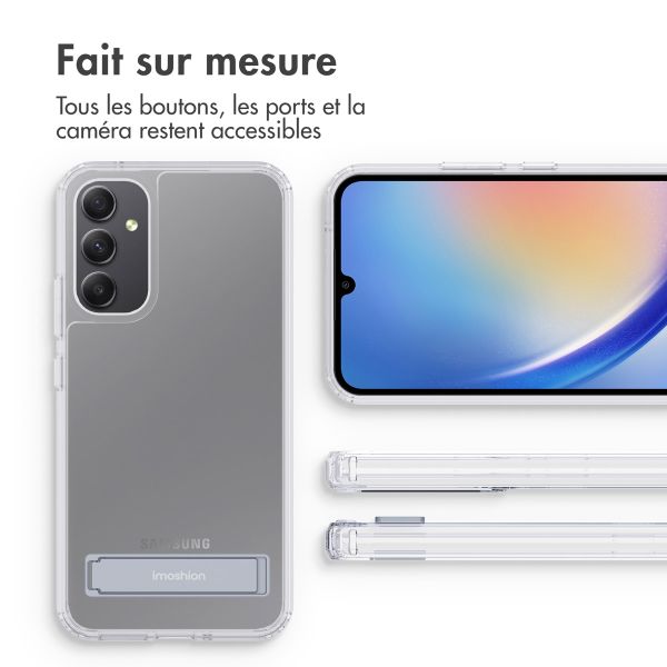 imoshion ﻿Coque Stand Samsung Galaxy A34 (5G) - Transparent