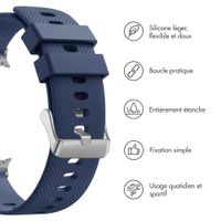 imoshion Bracelet en silicone souple Samsung Galaxy Watch 8 (Classic) - 40 / 44 / 46mm - Bleu foncé