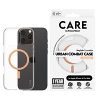 CARE by PanzerGlass Coque Urban Combat MagSafe Apple iPhone 16 Pro Max - Peachy
