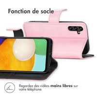 imoshion Étui de téléphone portefeuille Luxe Samsung Galaxy A13 (5G) / A04s - Rose