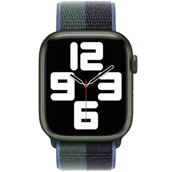 Apple Bracelet Sport Loop Apple Watch Series 1 t/m 11 / SE / Ultra (44/45/46/49 mm) - Midnight Green