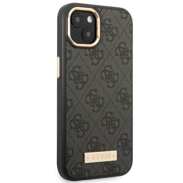 Guess Coque 4G Logo Monogram MagSafe iPhone 14 - Noir