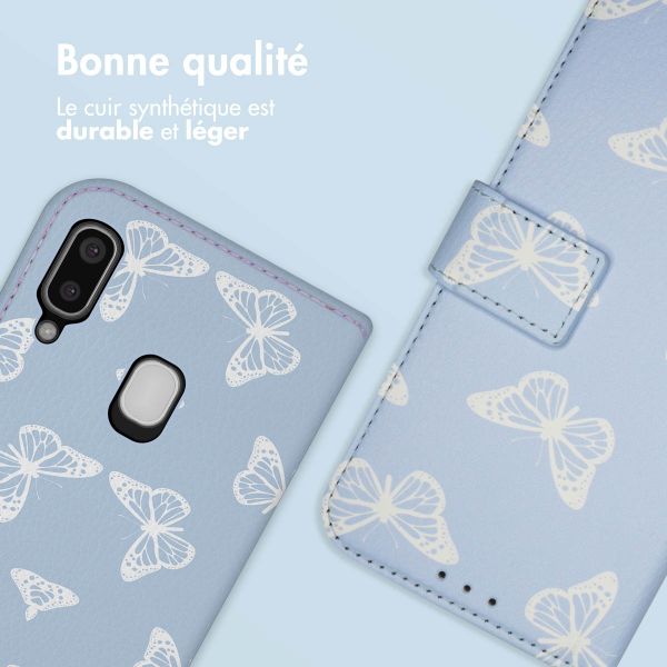 imoshion Étui de télephone portefeuille Design Samsung Galaxy A20e - Butterfly