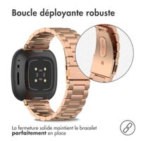 imoshion Bracelet en acier le Fitbit Versa 4 / 3 / Sense (2) - Rose Dorée