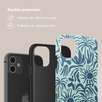 Selencia Coque arrière Vivid Tough iPhone 11 - Tropical Vibes Light Blue