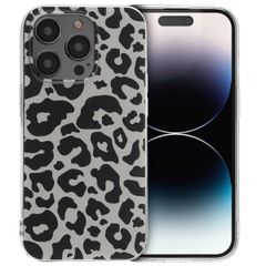 imoshion Coque Design iPhone 14 Pro - Leopard Transparent