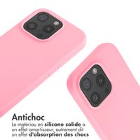 imoshion Coque en silicone avec cordon Apple iPhone 16 Pro - Rose