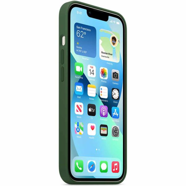 Apple Coque en silicone MagSafe Apple iPhone 13 - Clover