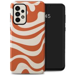 Selencia Coque arrière Vivid Tough Samsung Galaxy A33 - Dream Swirl Orange