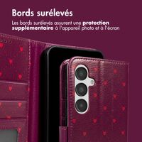 imoshion Étui de télephone portefeuille Design Samsung Galaxy A35 - Crush Check Coral Dust