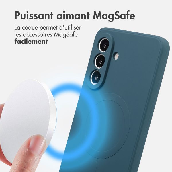 imoshion Coque Couleur avec MagSafe Samsung Galaxy A56 - Bleu foncé