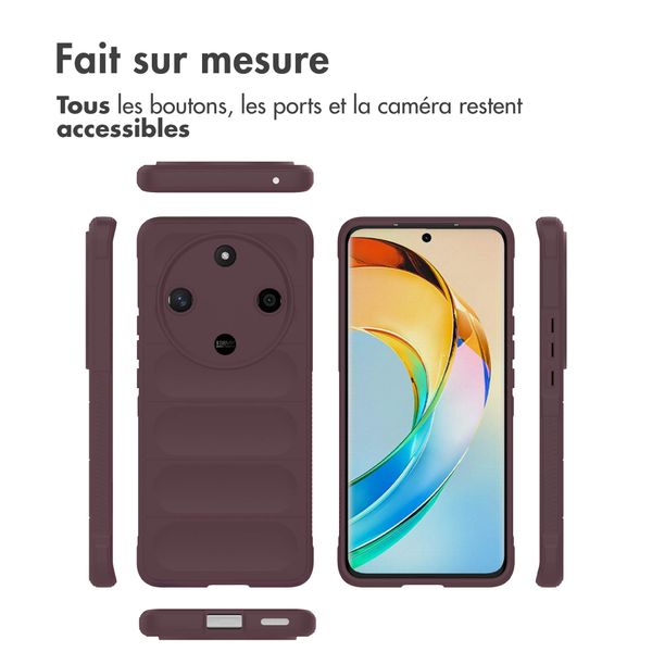 imoshion Coque arrière EasyGrip Honor Magic 6 Lite - Aubergine