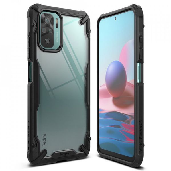 Ringke Coque Fusion X Xiaomi Redmi Note 10 (4G) / Note 10S - Noir