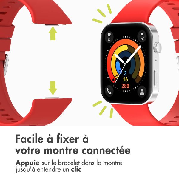 imoshion Bracelet silicone Huawei Watch Fit 3 - Rouge
