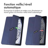 imoshion Coque tablette rigide Trifold Samsung Galaxy Tab A9 Plus - Bleu foncé