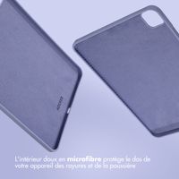 Accezz Coque Liquid Silicone avec porte-stylet Apple iPad Pro 11 (2022 / 2021 / 2020 / 2018) - Lila