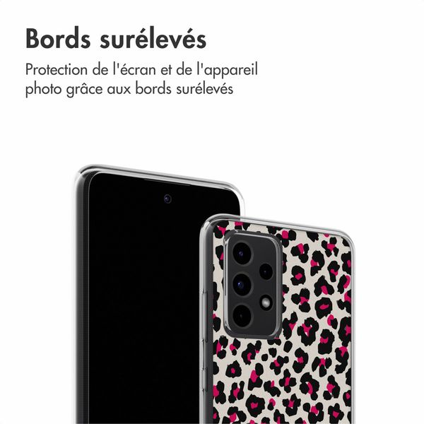 imoshion Coque Design Samsung Galaxy A52(s) (5G/4G) - Leopard Pink