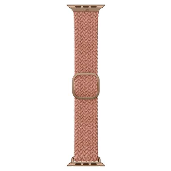 Uniq Bracelet tressé Aspen Apple Apple Watch Series 1 á 9 / SE (38/40/41 mm) | Series 10 (42 mm) - Rose Pamplemousse