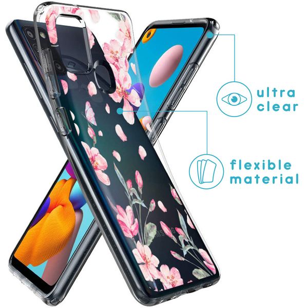 imoshion Coque Design Samsung Galaxy A21s - Blossom Watercolor