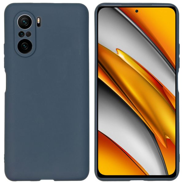 imoshion Coque Couleur Xiaomi Poco F3 - Bleu foncé