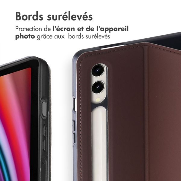 Accezz Coque tablette Classic Samsung Galaxy Tab S10 Plus / Tab S9 FE Plus / Tab S9 Plus - Marron