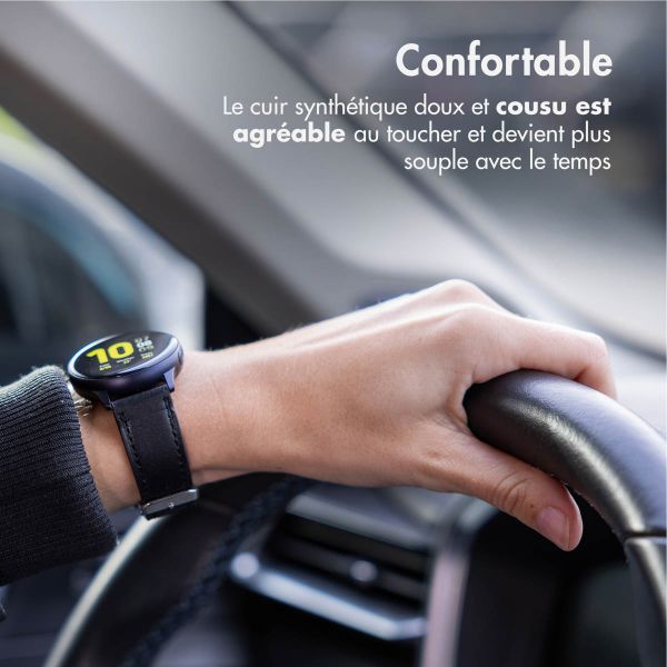 imoshion Bracelet en cuir moderne Samsung Galaxy Watch 7 40/44 mm - Noir