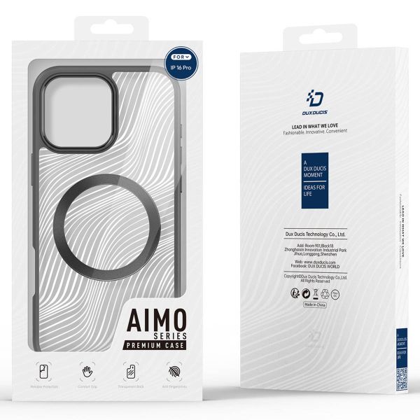 Dux Ducis Coque arrière Aimo avec MagSafe Apple iPhone 16 Pro - Transparent