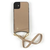 Dutchies Coque avec porte-cartes iPhone 13 Pro Max - Cordon de téléphone non inclus - Beige