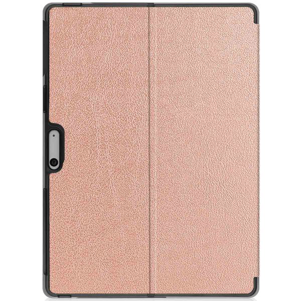 imoshion Coque tablette Trifold Microsoft Surface Pro 9 / Pro 10 / Pro 11 - Rose Dorée